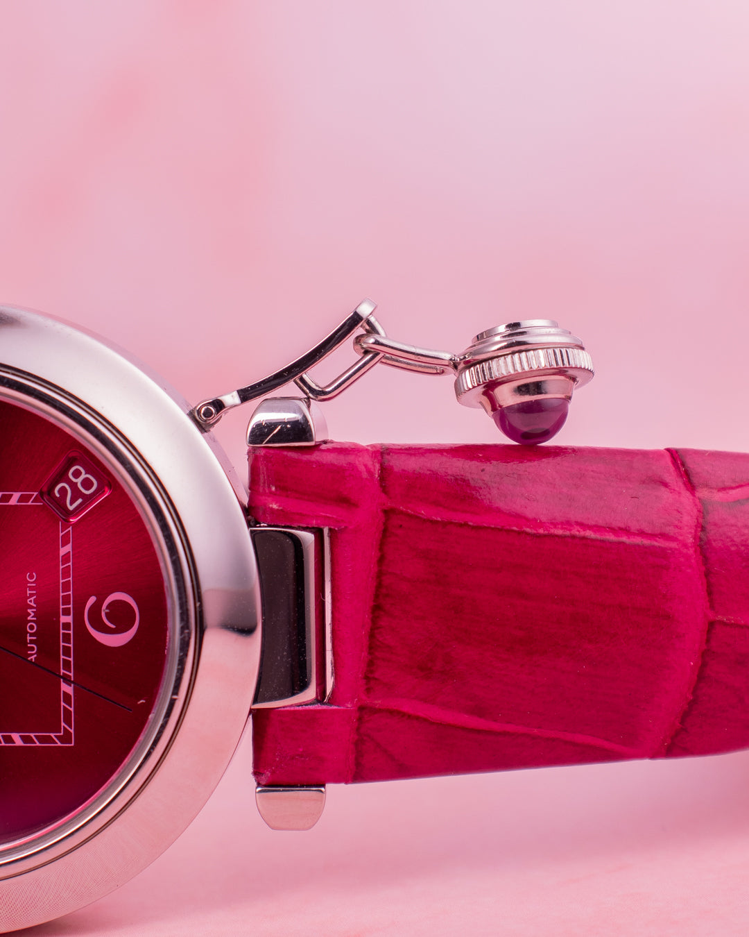 CARTIER PASHA C - RASPBERRY SPECIAL EDITION