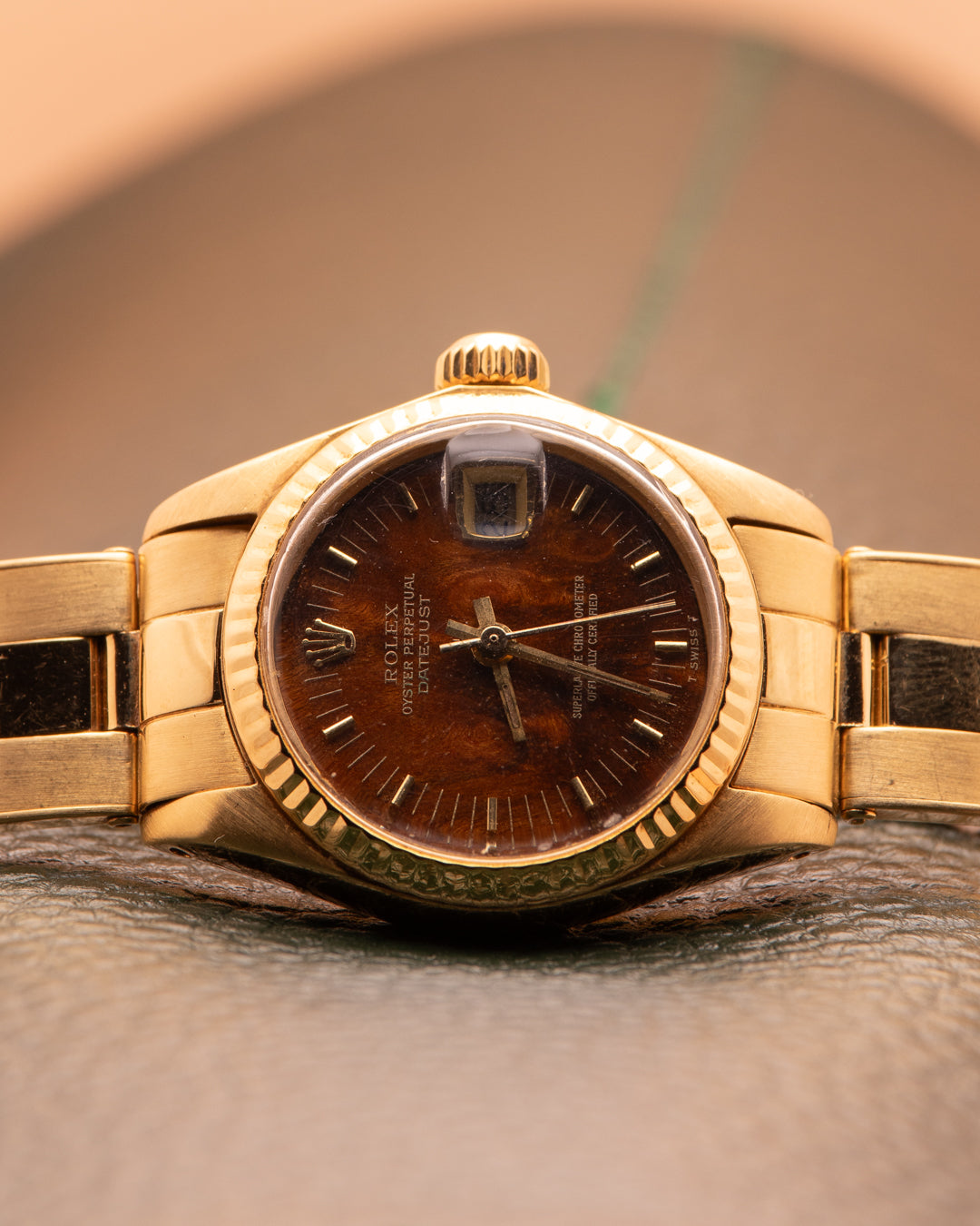 ROLEX DATEJUST WOOD DIAL LADY