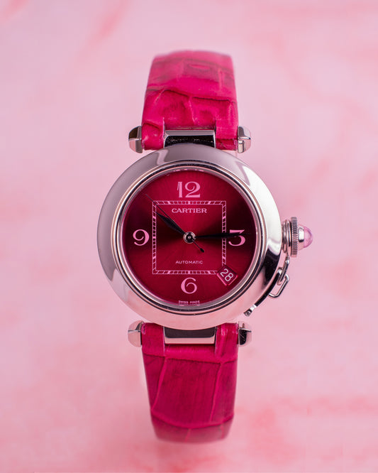 CARTIER PASHA C - RASPBERRY SPECIAL EDITION