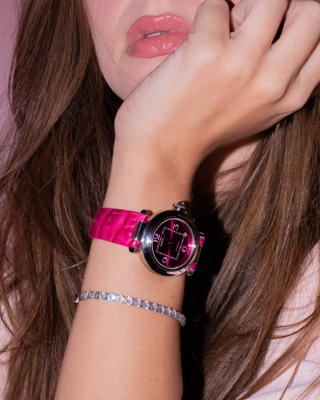 CARTIER PASHA C - RASPBERRY SPECIAL EDITION