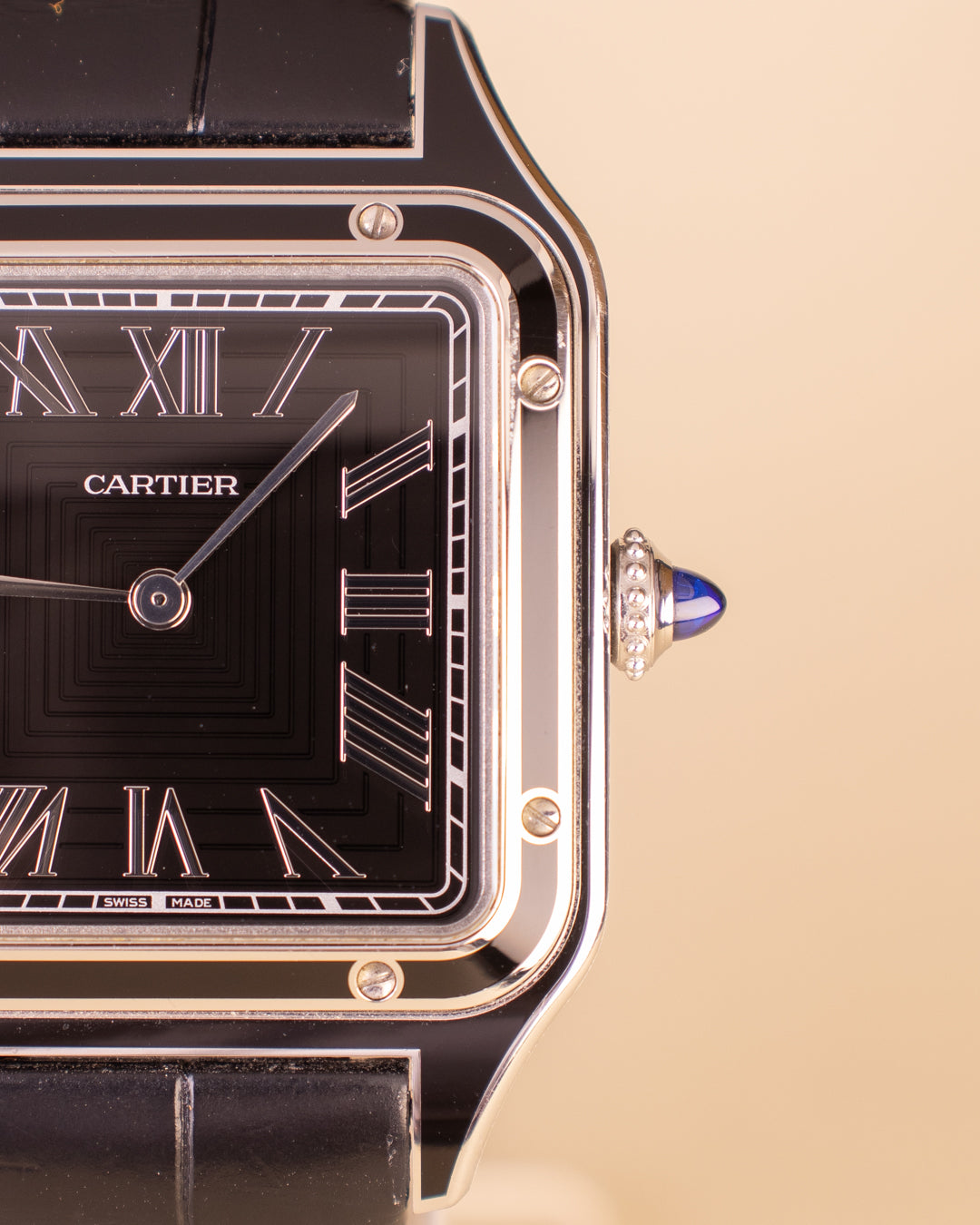 CARTIER SANTOS DUMONT BLACK LACQUER