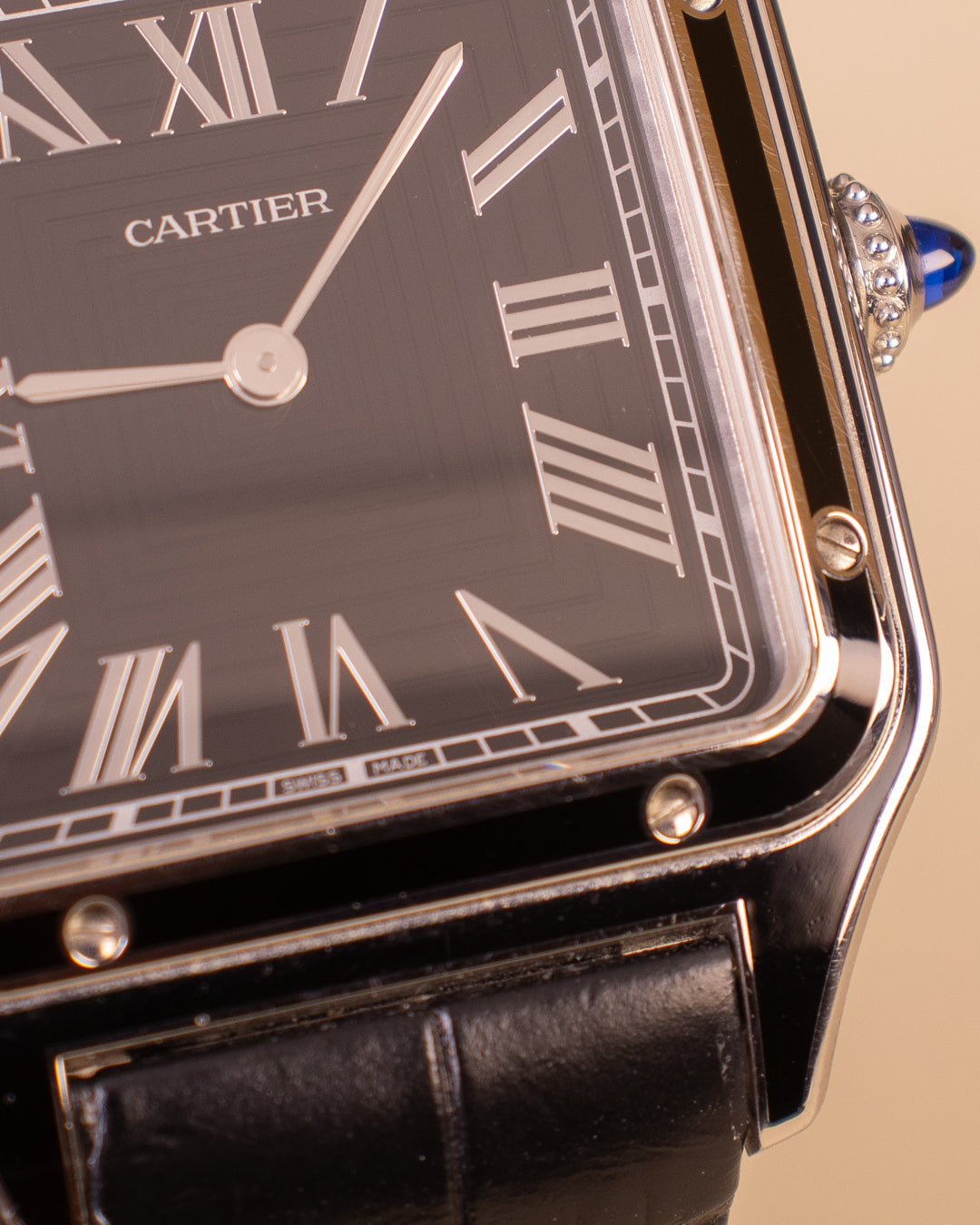 CARTIER SANTOS DUMONT BLACK LACQUER