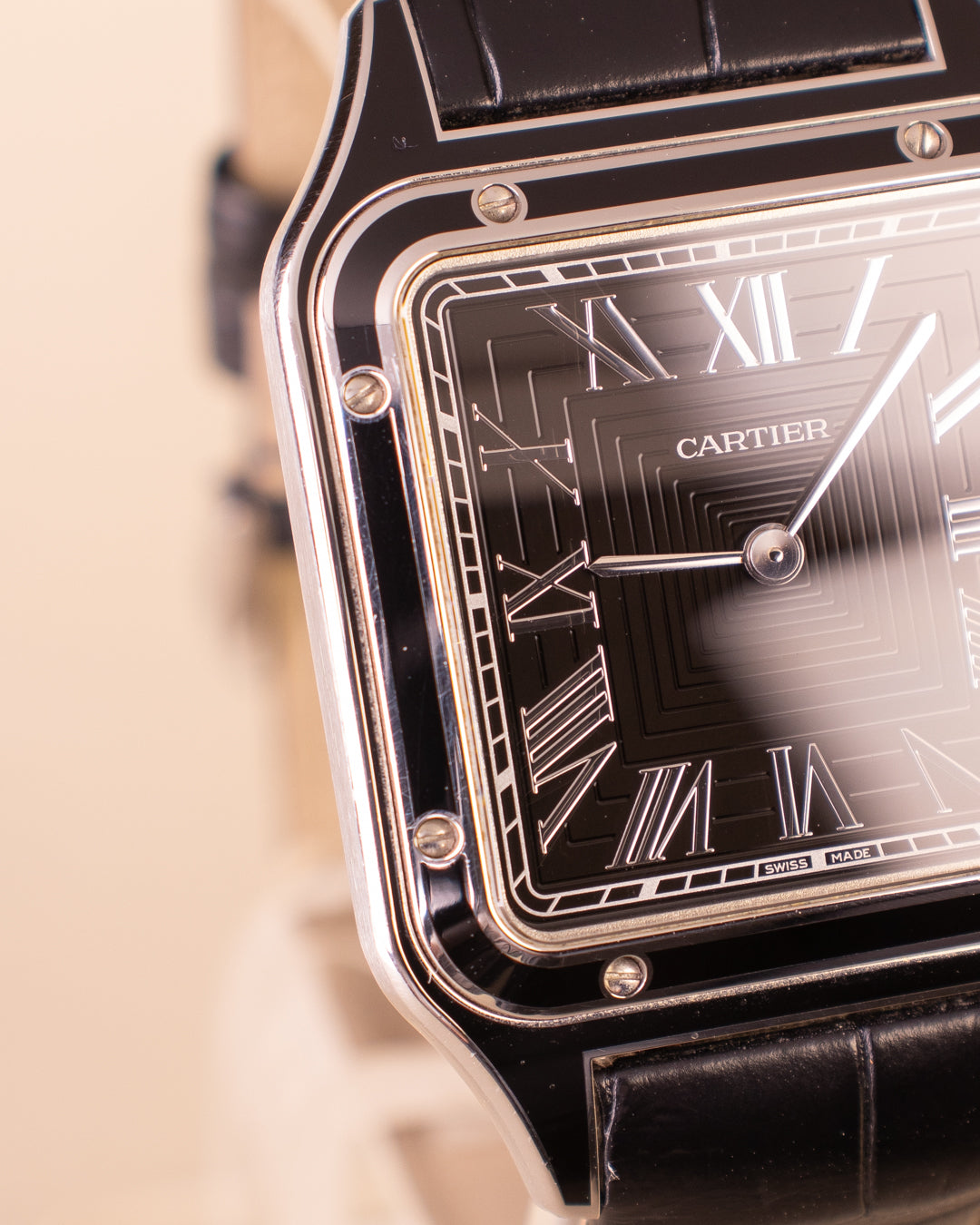 CARTIER SANTOS DUMONT BLACK LACQUER