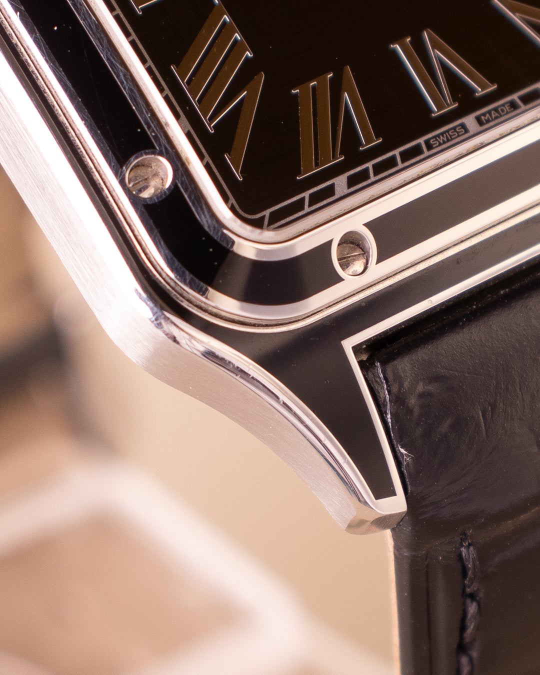 CARTIER SANTOS DUMONT BLACK LACQUER