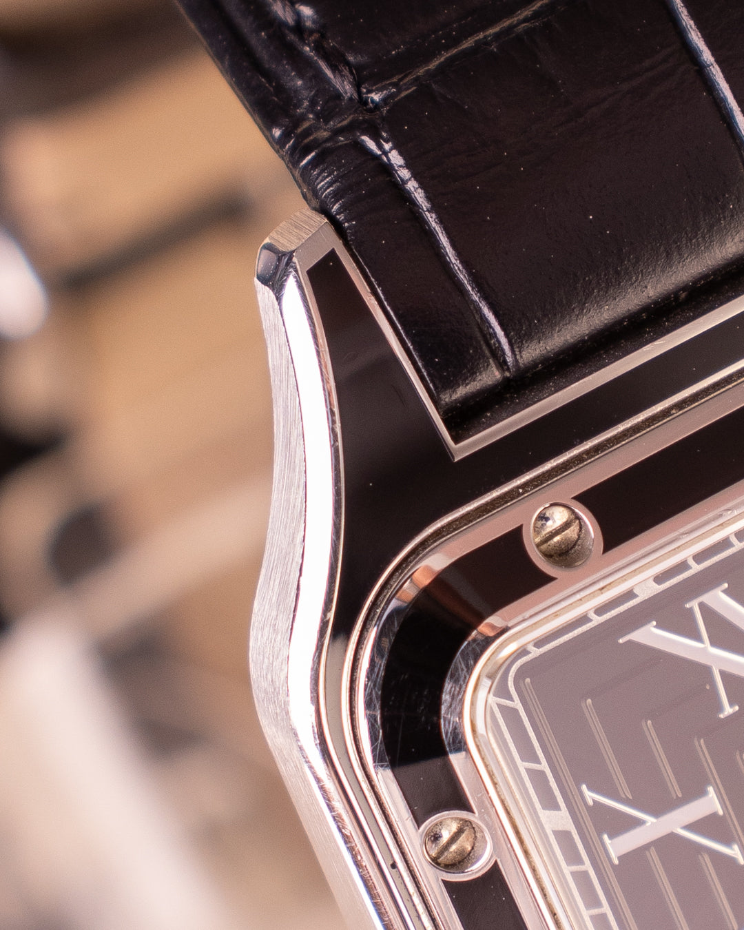 CARTIER SANTOS DUMONT BLACK LACQUER