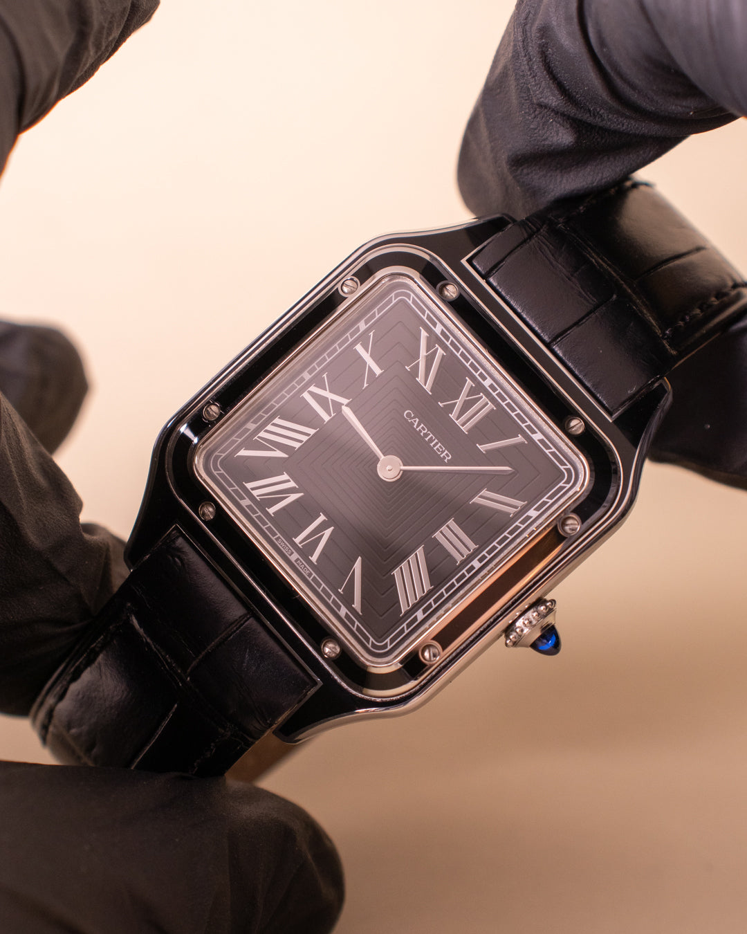 CARTIER SANTOS DUMONT BLACK LACQUER
