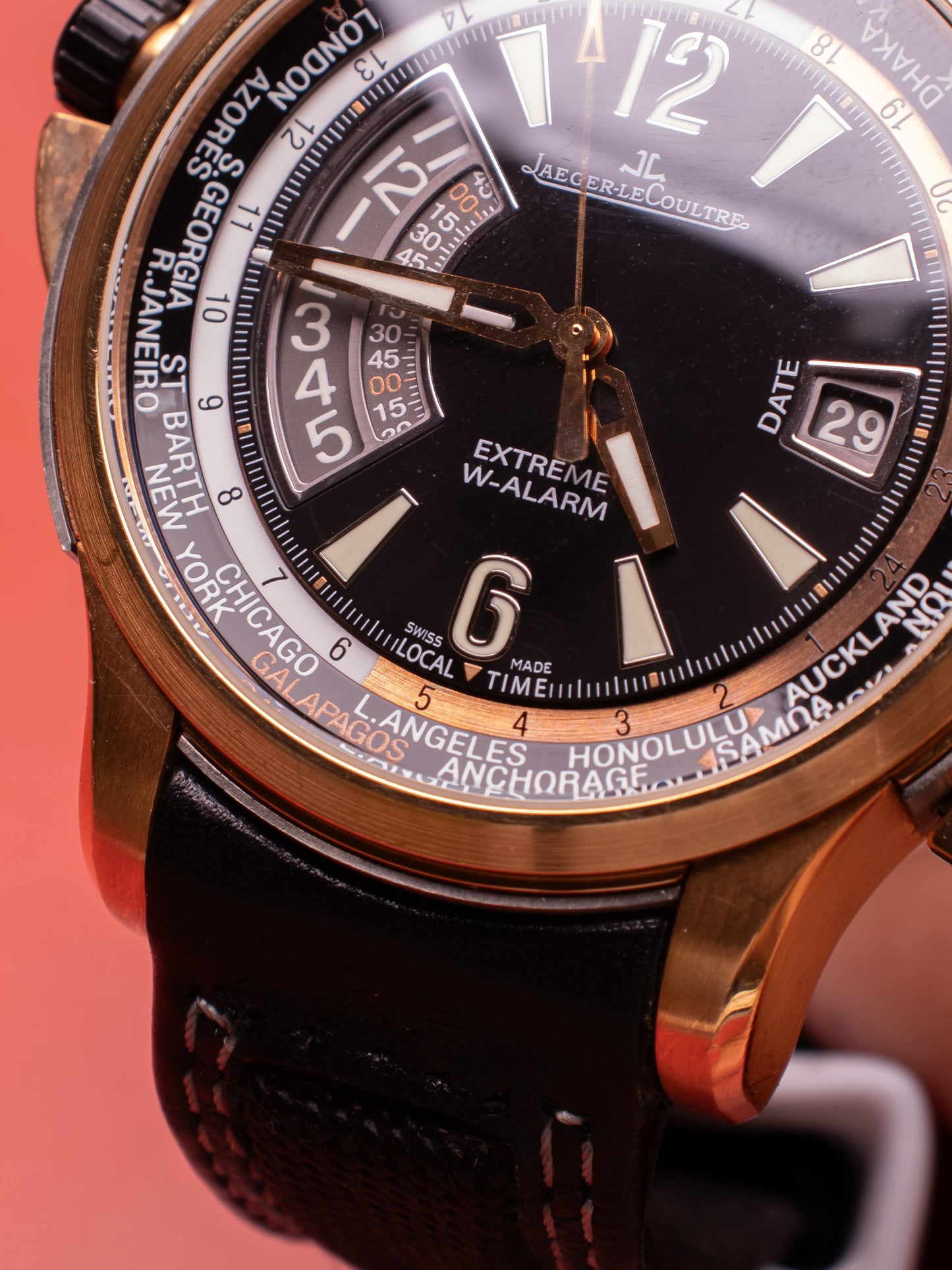 JAEGER LECOULTRE MASTER COMPRESSOR EXTREME WORLD ALARM TIDES OF TIME