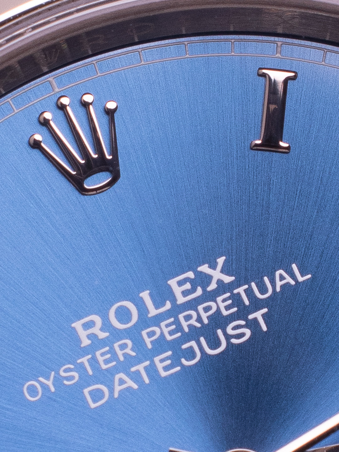 ROLEX DATEJUST AZZURO BLUE ROMAN DIAL