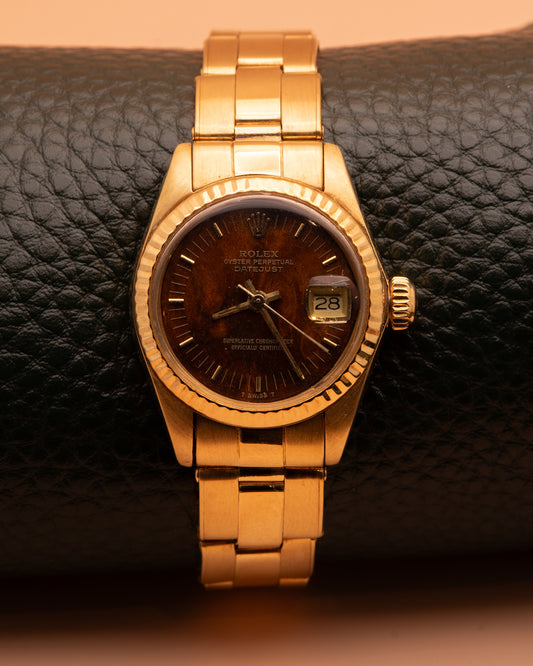 ROLEX DATEJUST WOOD DIAL LADY