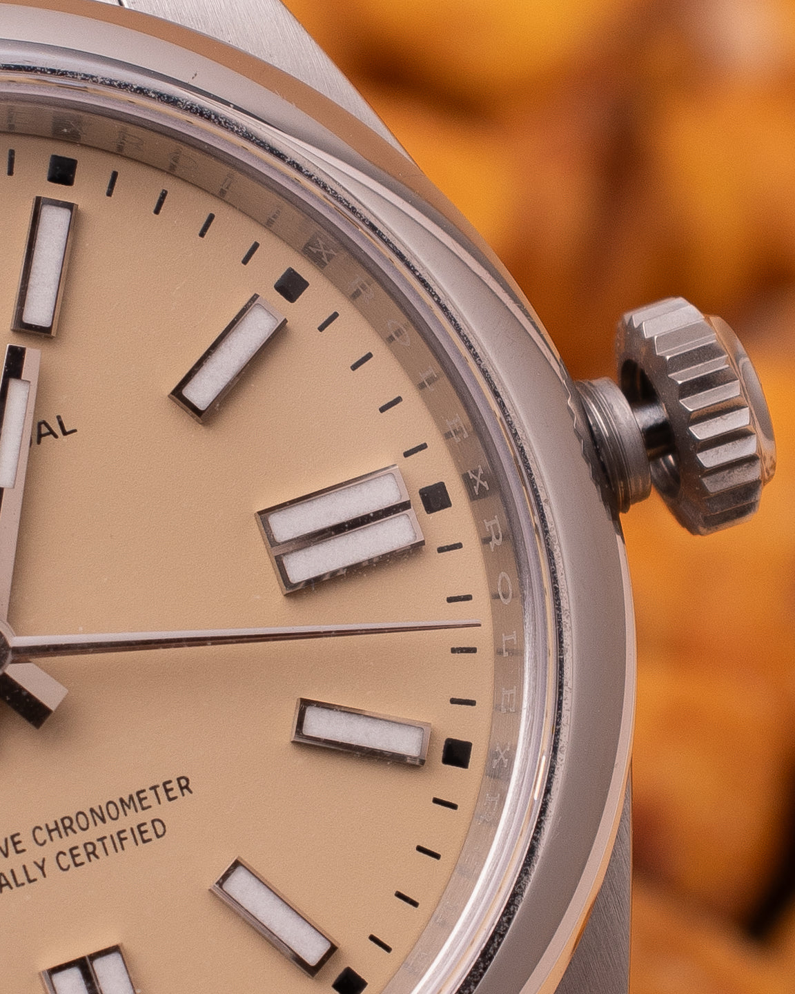 ROLEX OYSTER PERPETUAL BEIGE