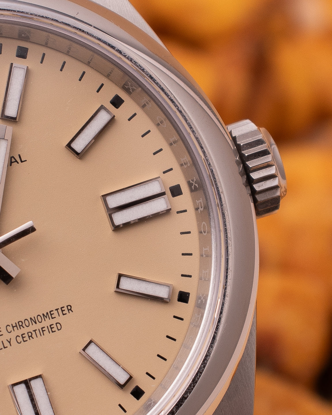 ROLEX OYSTER PERPETUAL BEIGE