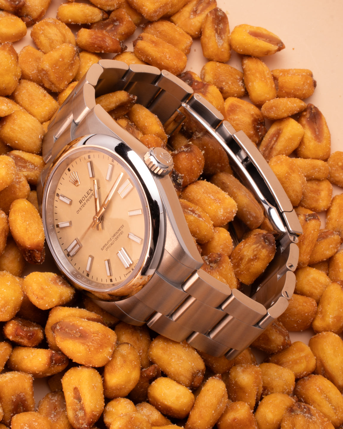 ROLEX OYSTER PERPETUAL BEIGE