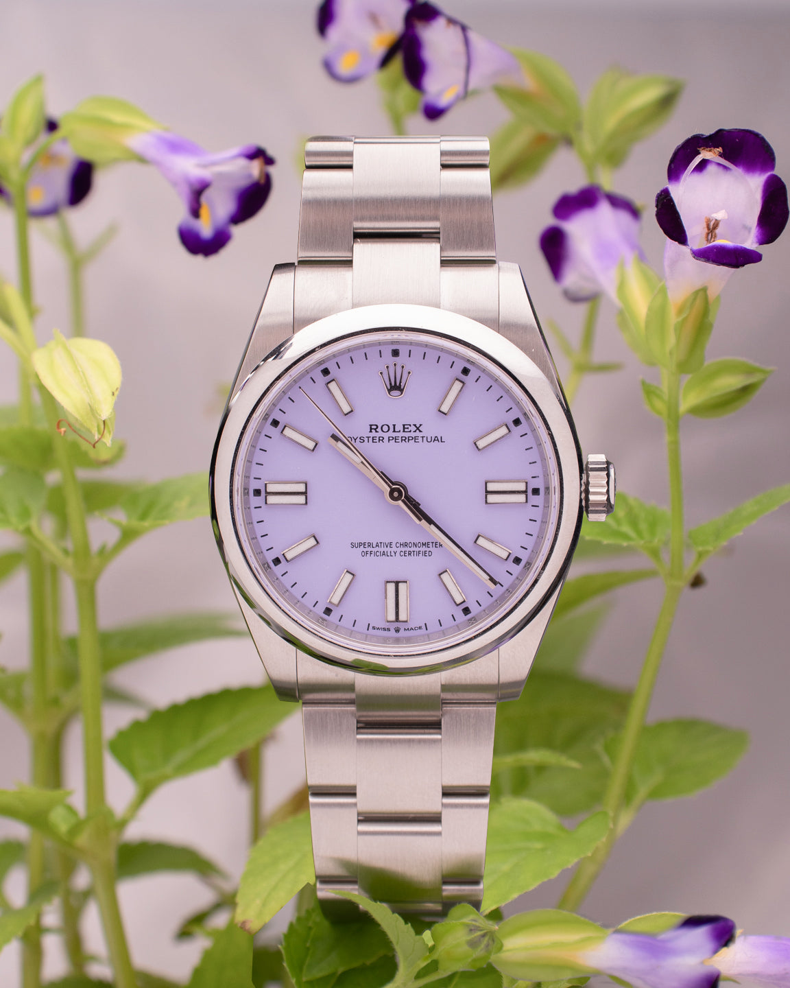 ROLEX OYSTER PERPETUAL LAVENDER