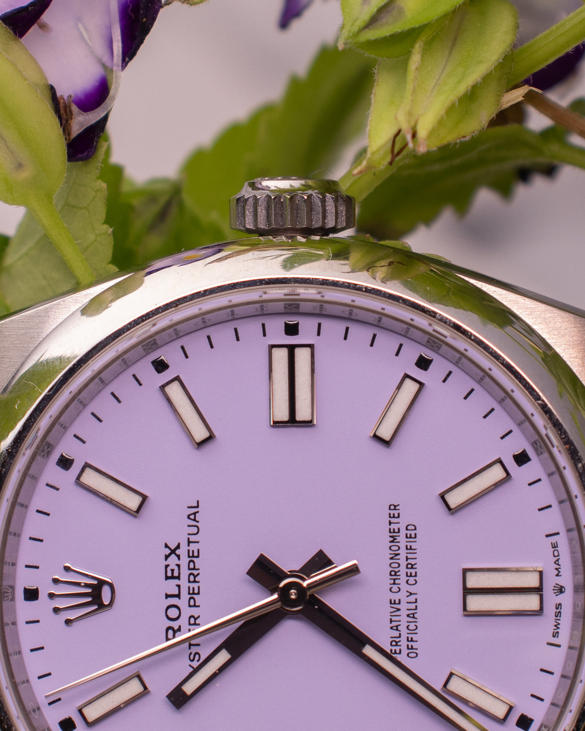 ROLEX OYSTER PERPETUAL LAVENDER