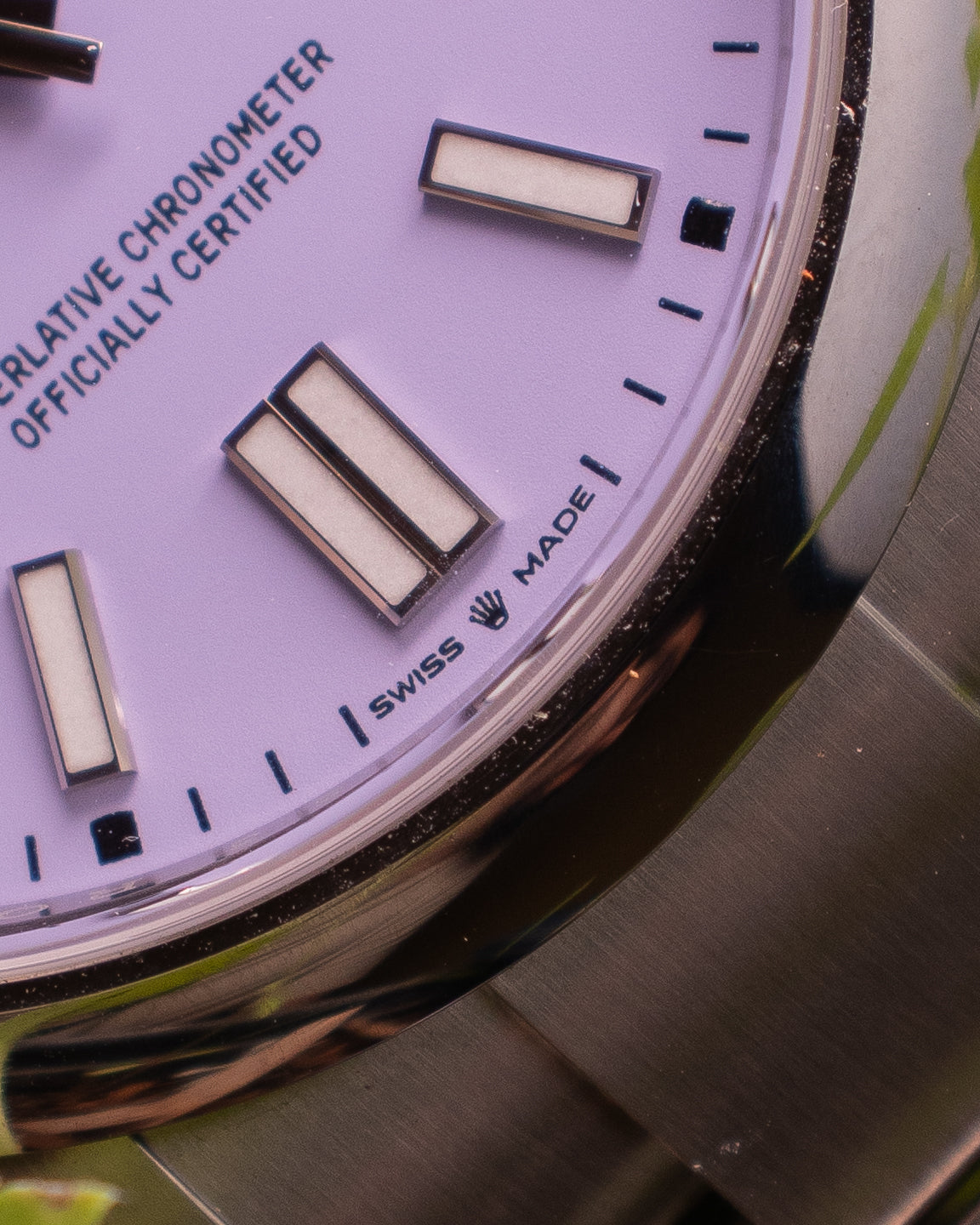 ROLEX OYSTER PERPETUAL LAVENDER