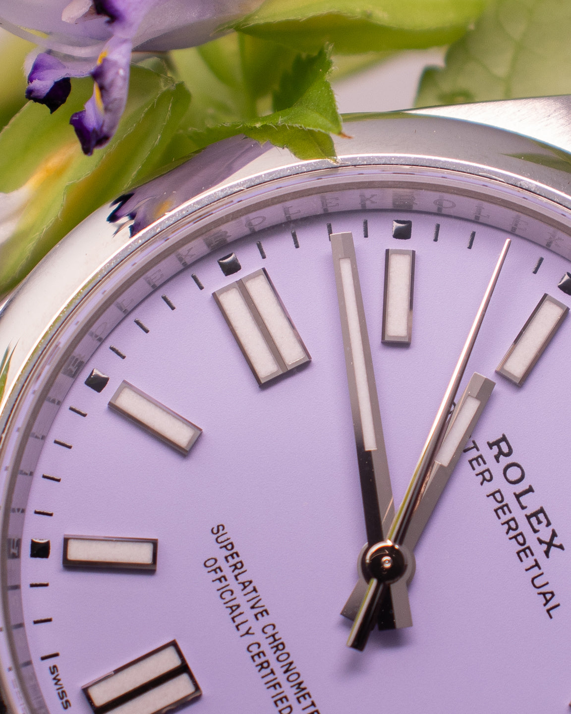 ROLEX OYSTER PERPETUAL LAVENDER
