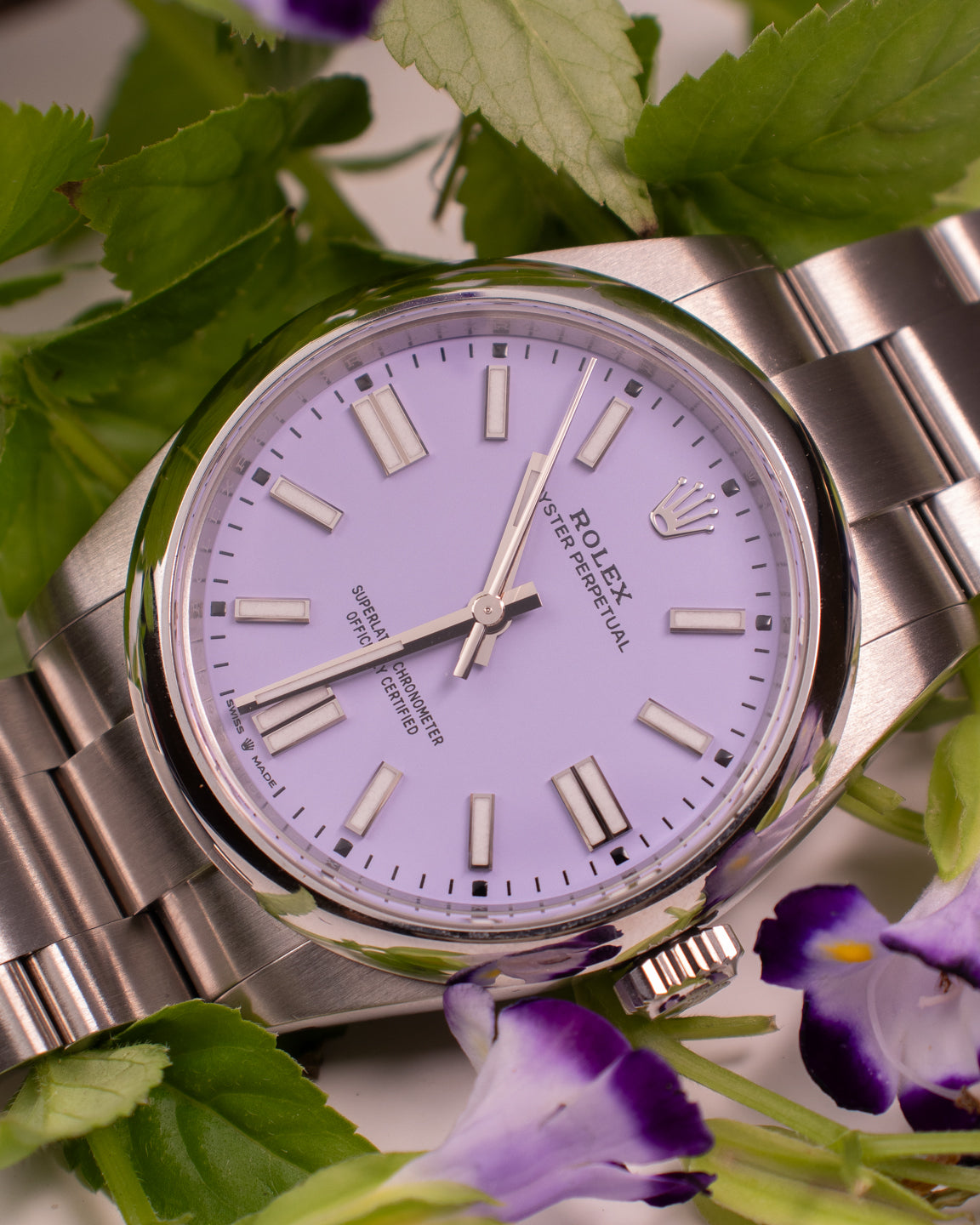 ROLEX OYSTER PERPETUAL LAVENDER