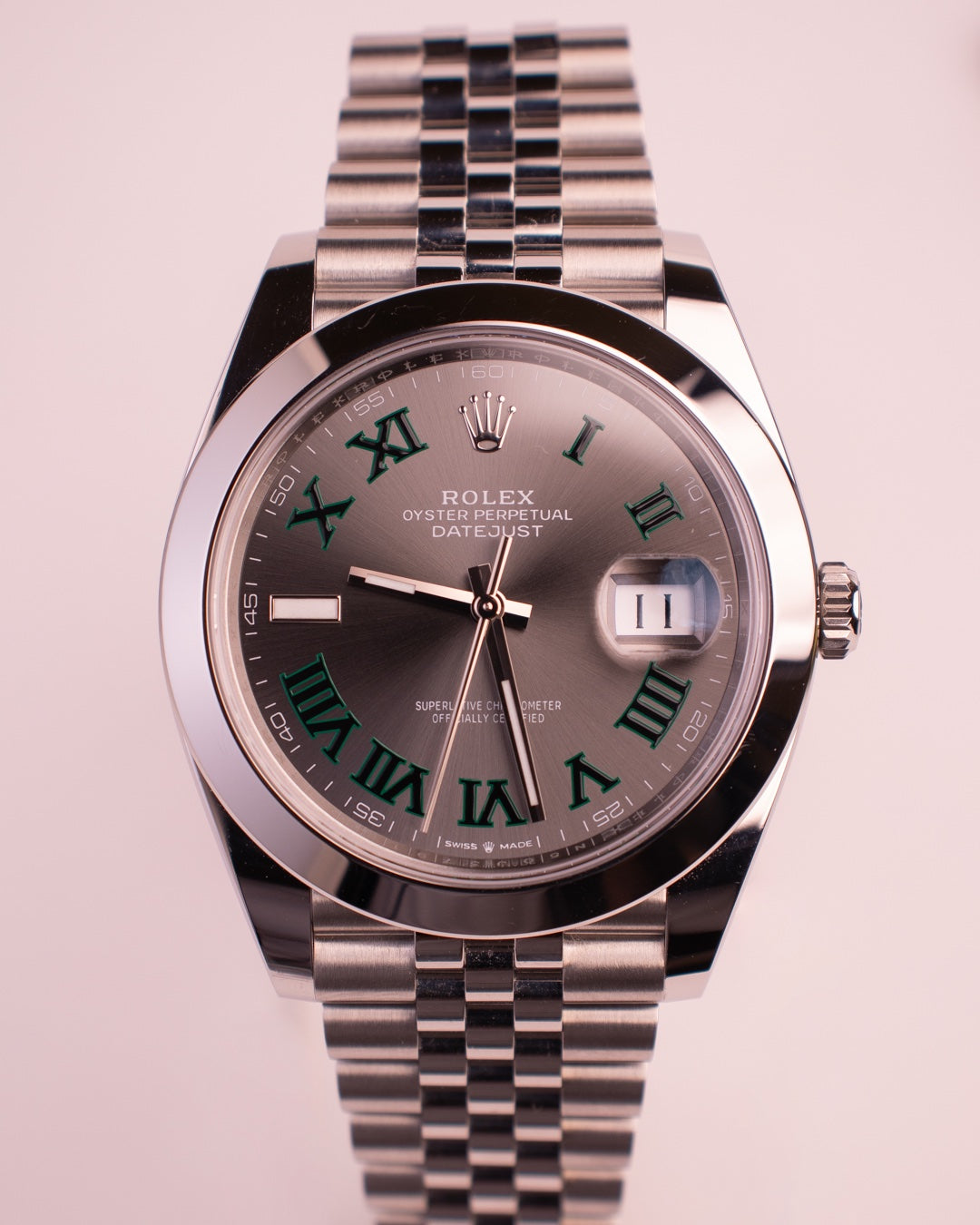 ROLEX DATEJUST 41 “WIMBLEDON” SLATE GRAY