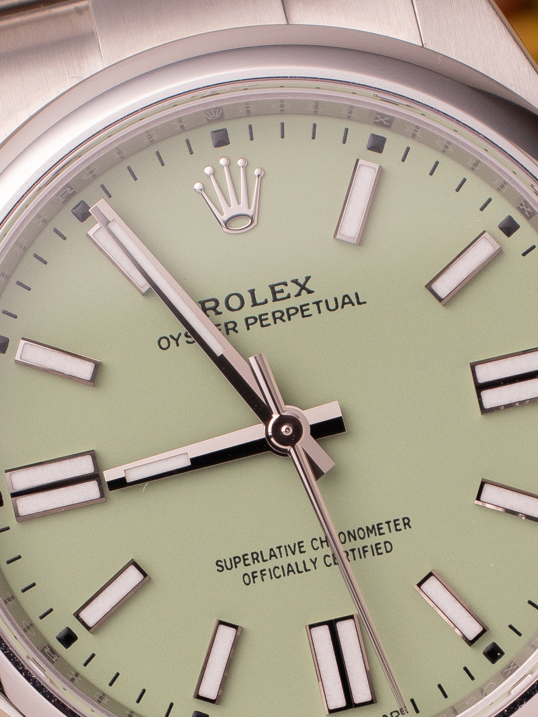 ROLEX OYSTER PERPETUAL PISTACHIO