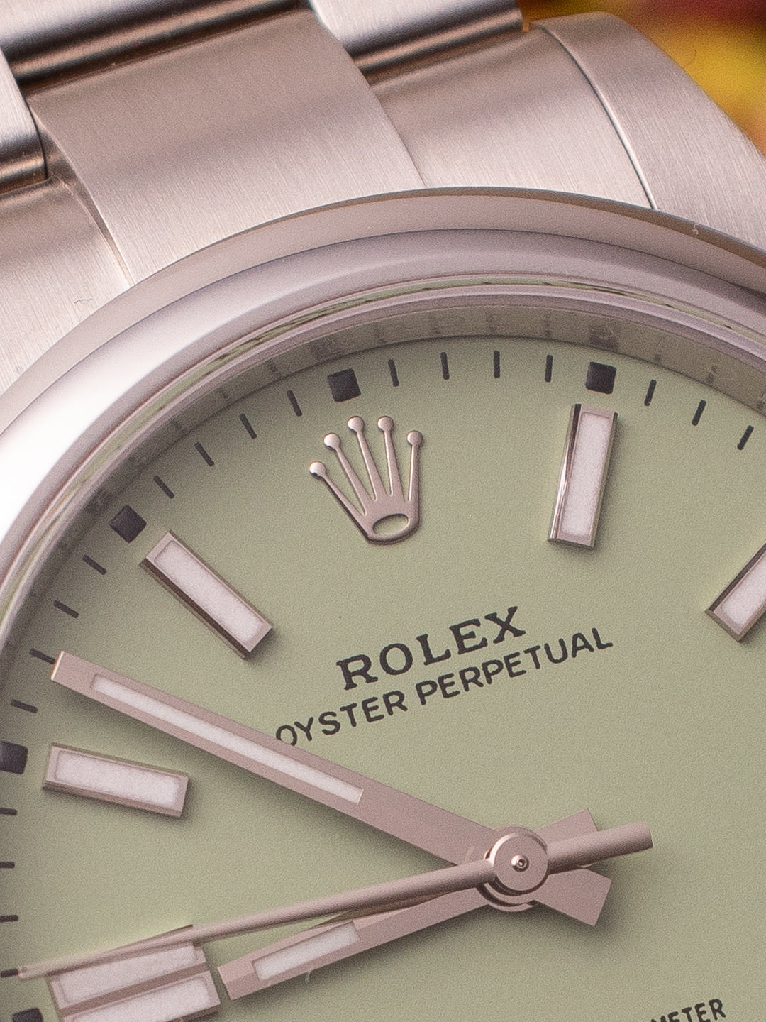 ROLEX OYSTER PERPETUAL PISTACHIO
