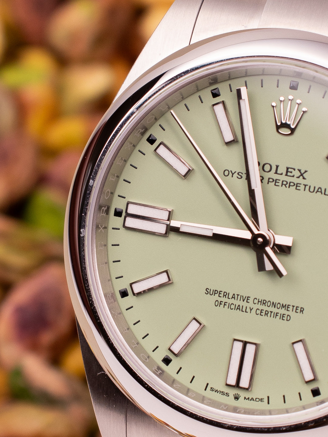 ROLEX OYSTER PERPETUAL PISTACHIO
