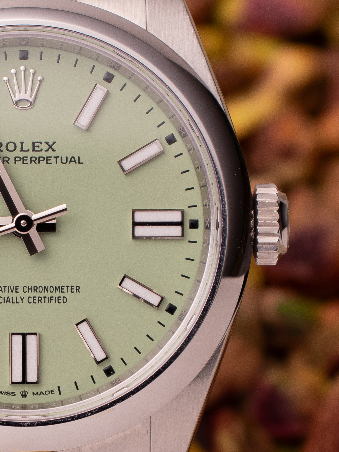 ROLEX OYSTER PERPETUAL PISTACHIO