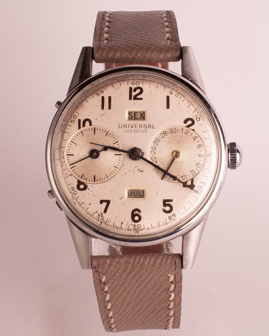 UNIVERSAL GENEVE TRIPLE DATE 32mm