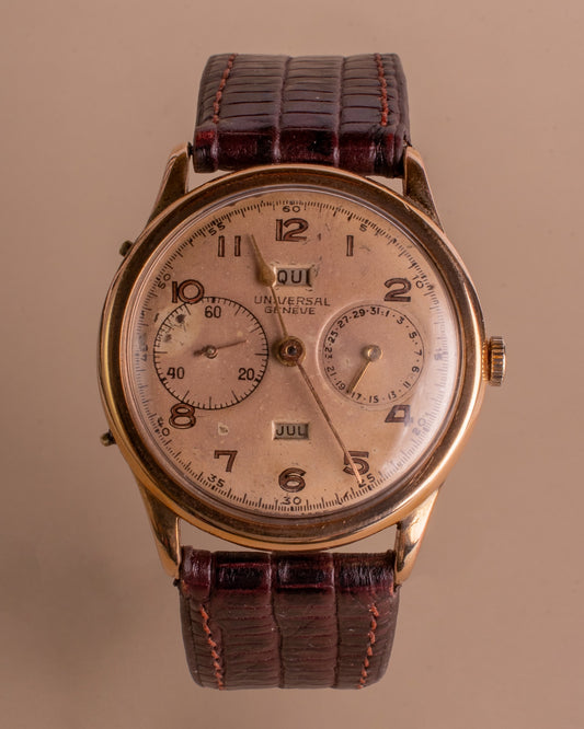 UNIVERSAL GENEVE TRIPLE DATE 36mm